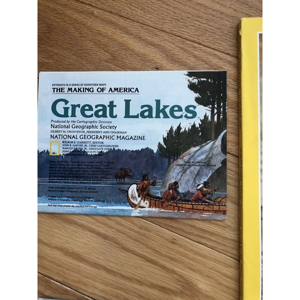 Vintage National Geographic Magazine Lot of 5 + Map 1987 August Thru Dec Issues - Picture 7 of 7